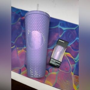 Icy Purple Studded Starbucks 24 oz Tumbler w Keychain - 2021 Release